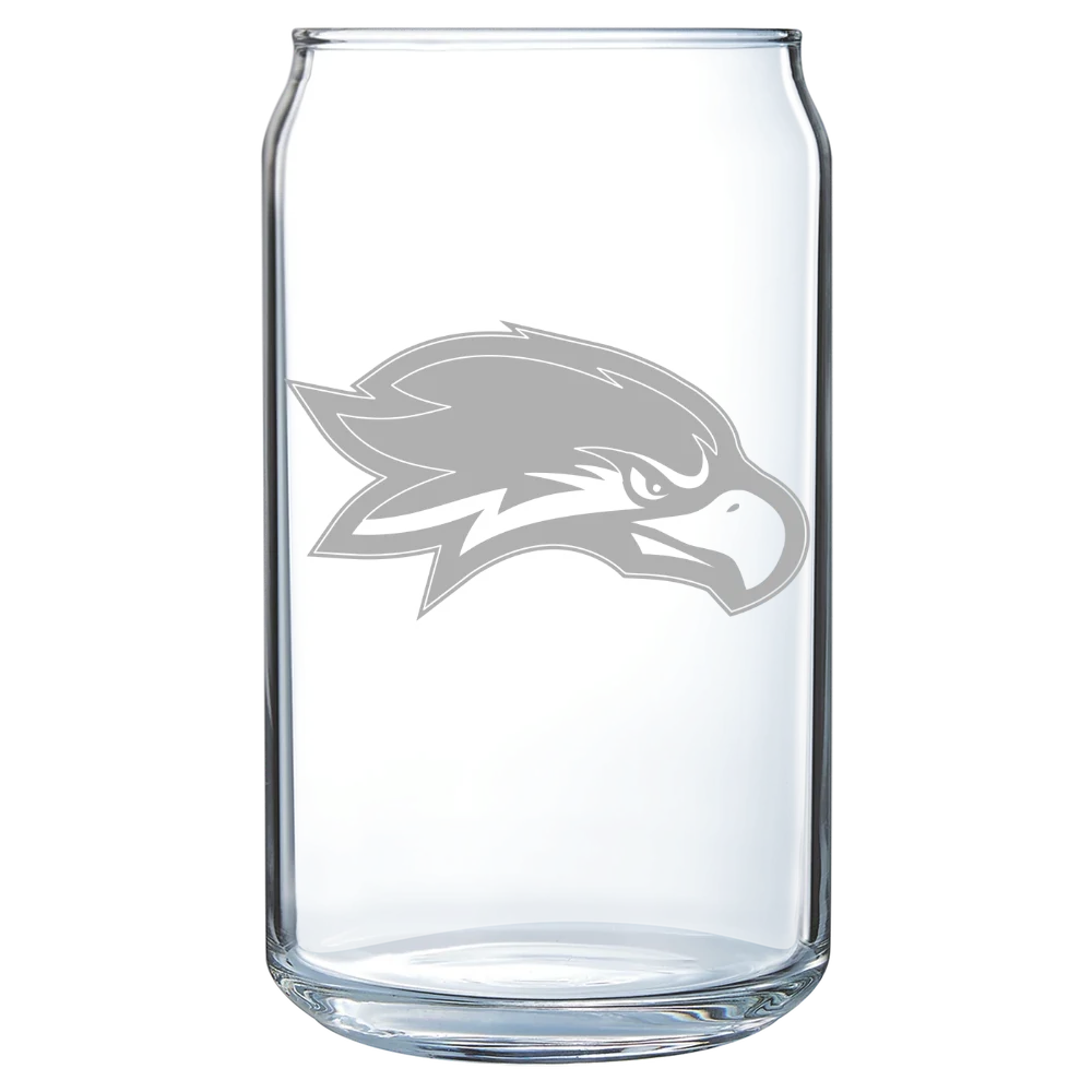Roger Williams University Polar Camel 16 oz. Can Glass