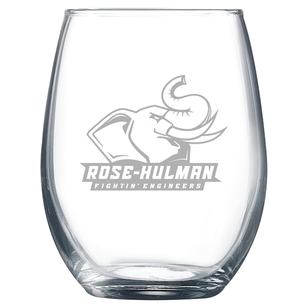 Rose-Hulman Institute of Technology Polar Camel 9 oz. Stemless Wine Glass