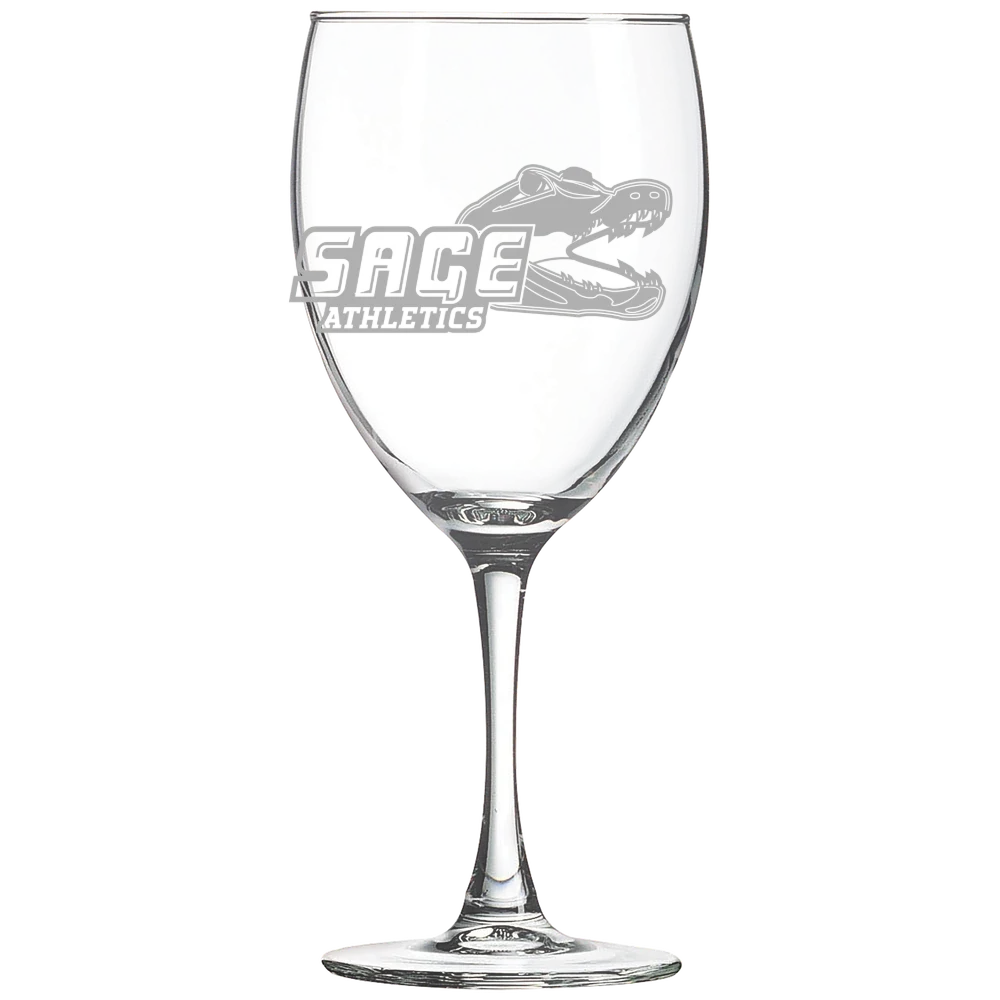 Russell Sage College Polar Camel 10 1/2 oz. Wine Glass