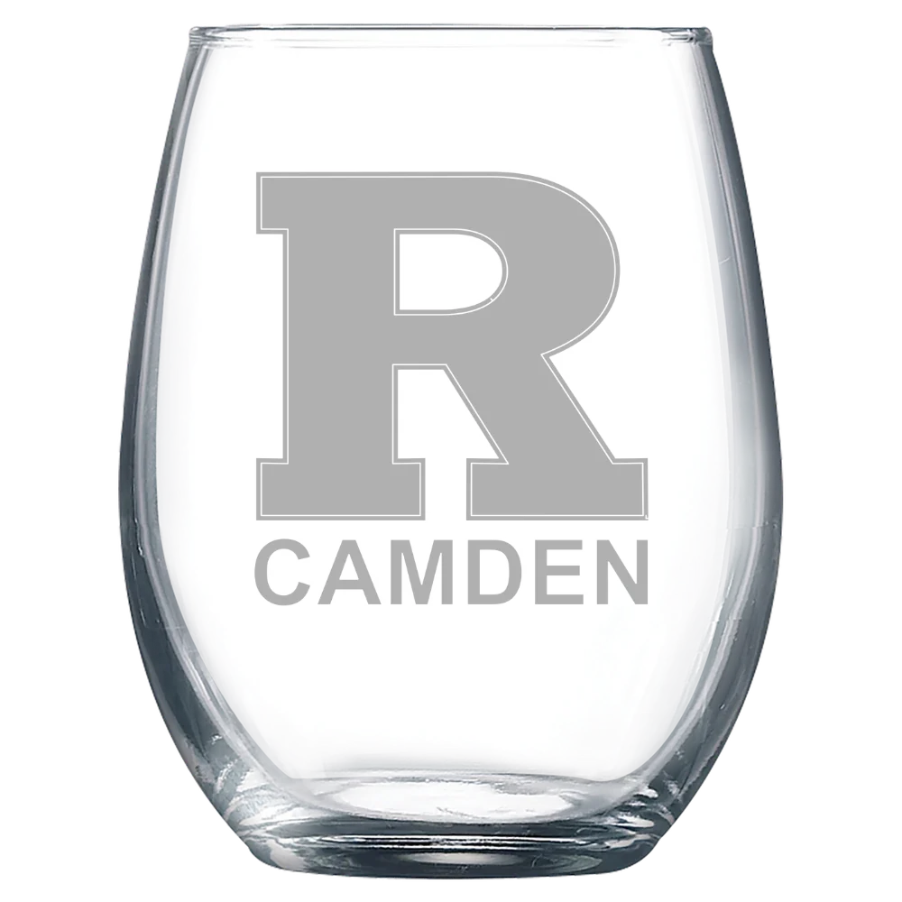Rutgers, The State Univ. of New Jersey, Camden Polar Camel 9 oz. Stemless Wine Glass