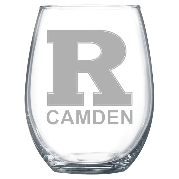 Rutgers, The State Univ. of New Jersey, Camden Polar Camel 15 oz. Stemless Wine Glass