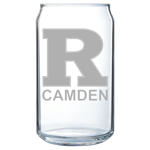 Rutgers, The State Univ. of New Jersey, Camden Polar Camel 16 oz. Can Glass