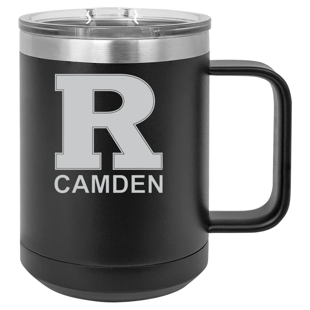 Rutgers, The State Univ. of New Jersey, Camden Polar Camel 15 oz. Mug with Slider Lid