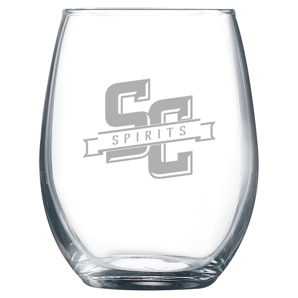 Salem College (North Carolina) Polar Camel 9 oz. Stemless Wine Glass