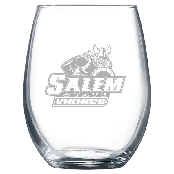 Salem State University Polar Camel 9 oz. Stemless Wine Glass