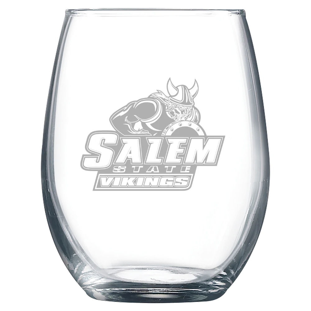 Salem State University Polar Camel 9 oz. Stemless Wine Glass