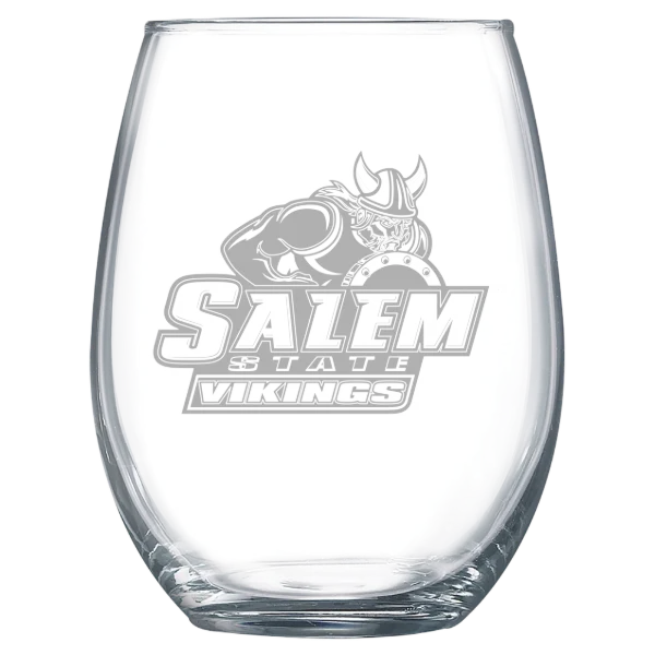 Salem State University Polar Camel 15 oz. Stemless Wine Glass