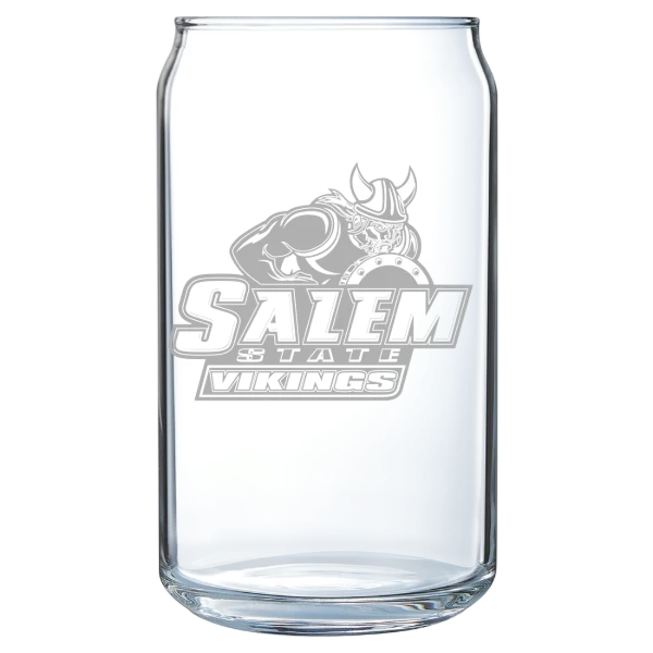 Salem State University Polar Camel 16 oz. Can Glass