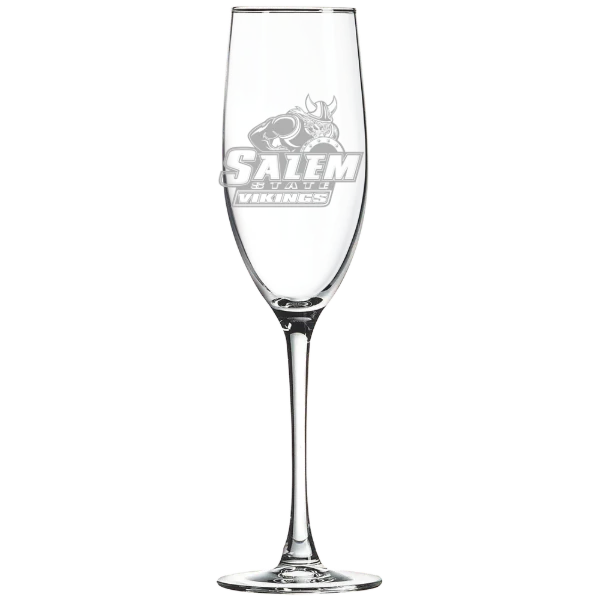 Salem State University Polar Camel 8 oz. Champagne Flute
