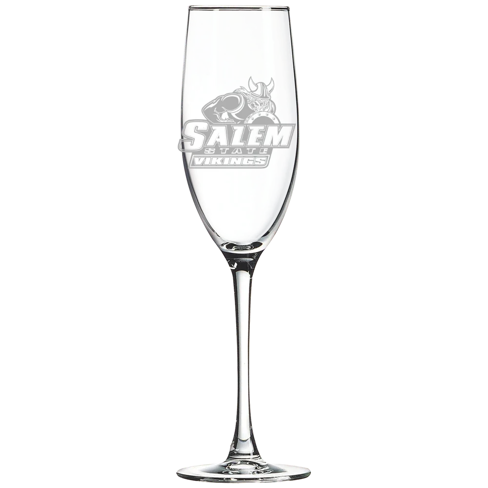 Salem State University Polar Camel 8 oz. Champagne Flute