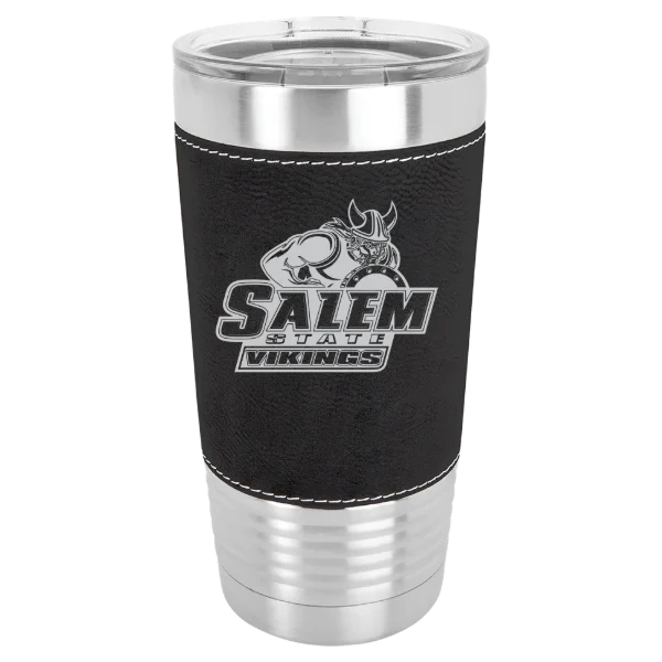 Salem State University Polar Camel 20 oz. Leatherette Grip Tumbler with Standard Lid