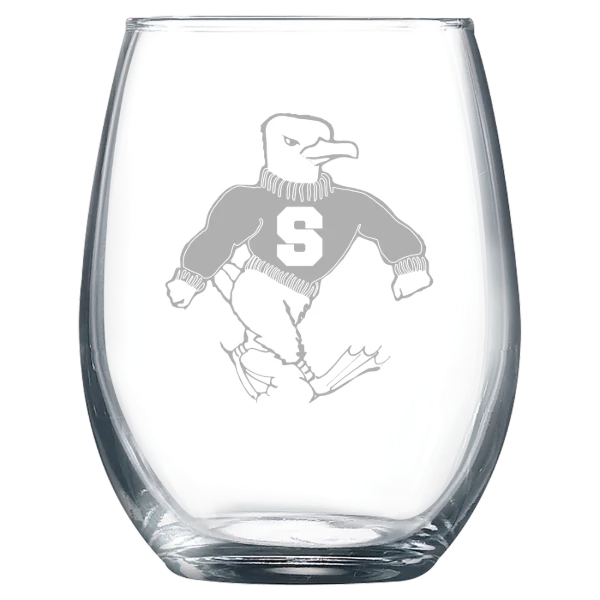 Salisbury University Polar Camel 9 oz. Stemless Wine Glass