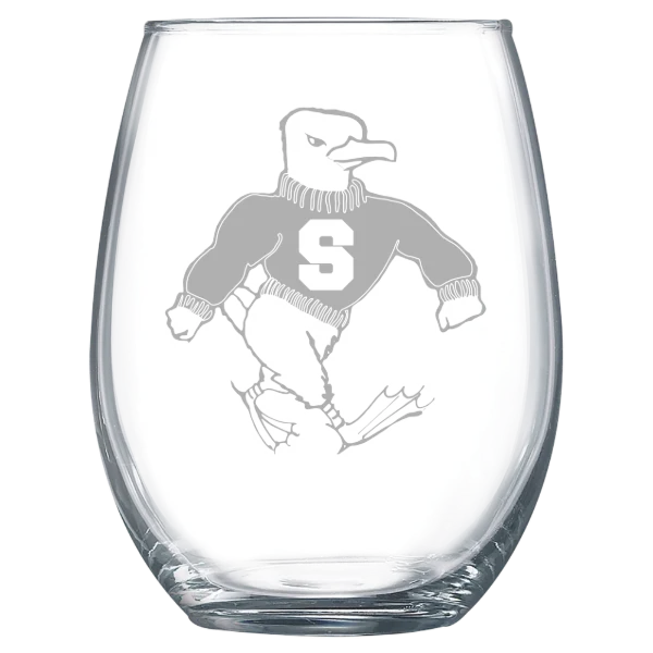 Salisbury University Polar Camel 15 oz. Stemless Wine Glass