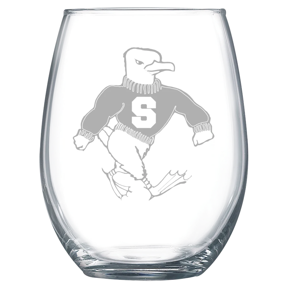 Salisbury University Polar Camel 15 oz. Stemless Wine Glass