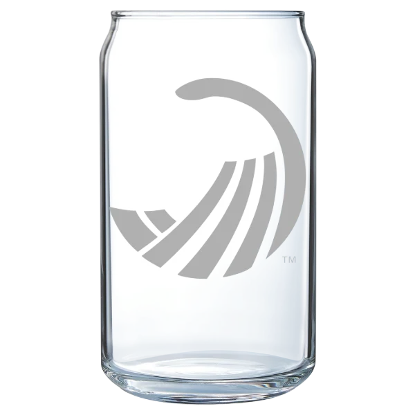 Salve Regina University Polar Camel 16 oz. Can Glass