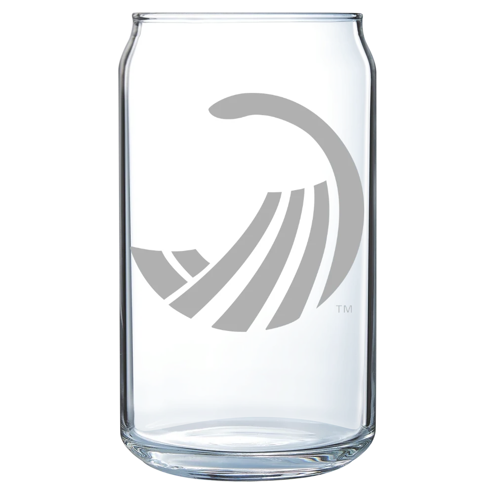 Salve Regina University Polar Camel 16 oz. Can Glass