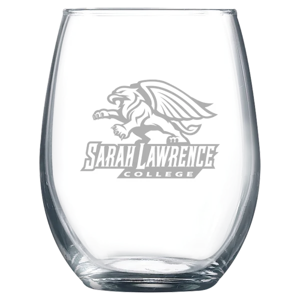 Sarah Lawrence College Polar Camel 9 oz. Stemless Wine Glass