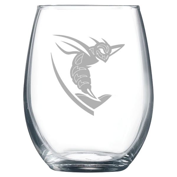 Shenandoah University Polar Camel 9 oz. Stemless Wine Glass