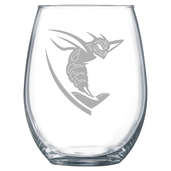 Shenandoah University Polar Camel 15 oz. Stemless Wine Glass