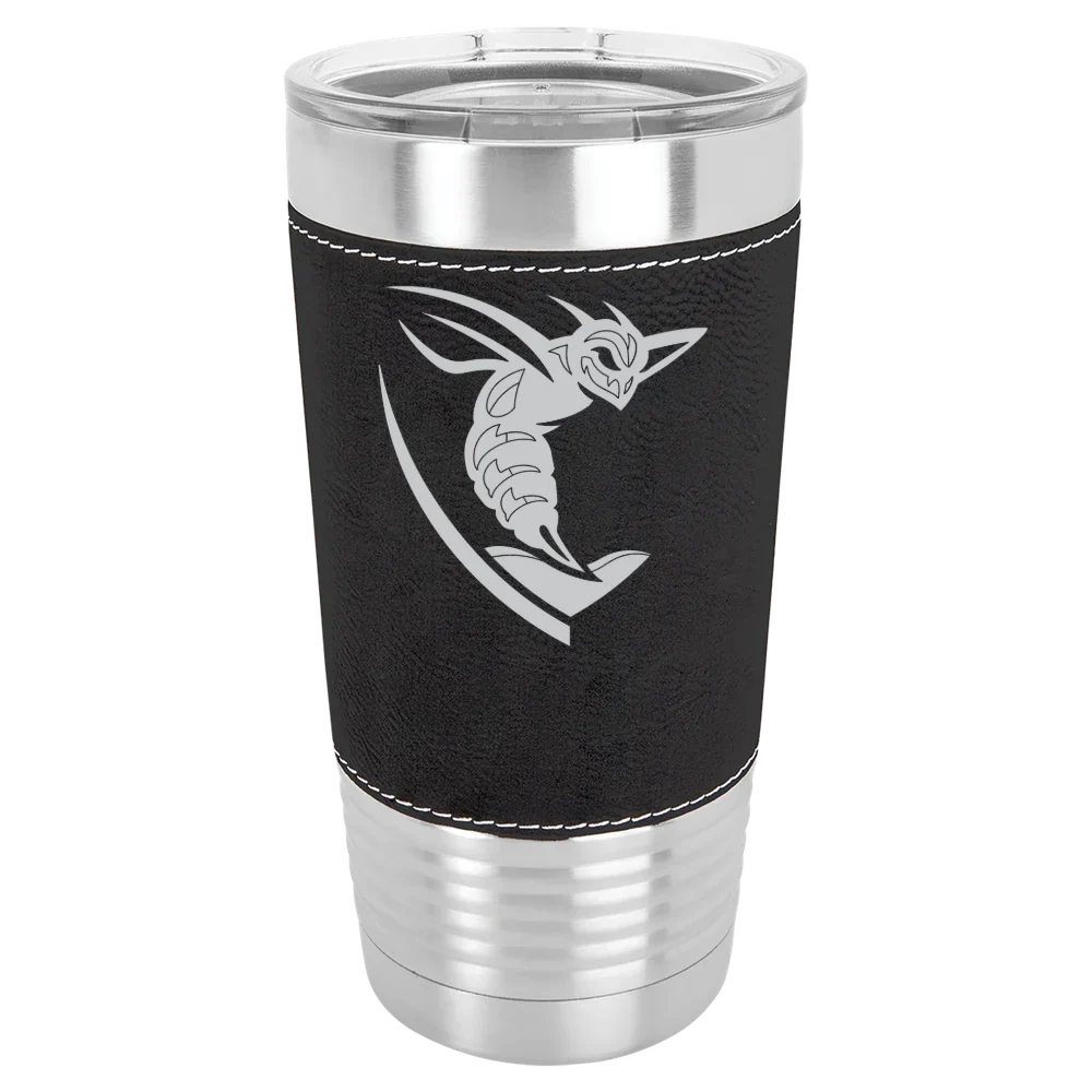 Shenandoah University Polar Camel 20 oz. Leatherette Grip Tumbler with Standard Lid