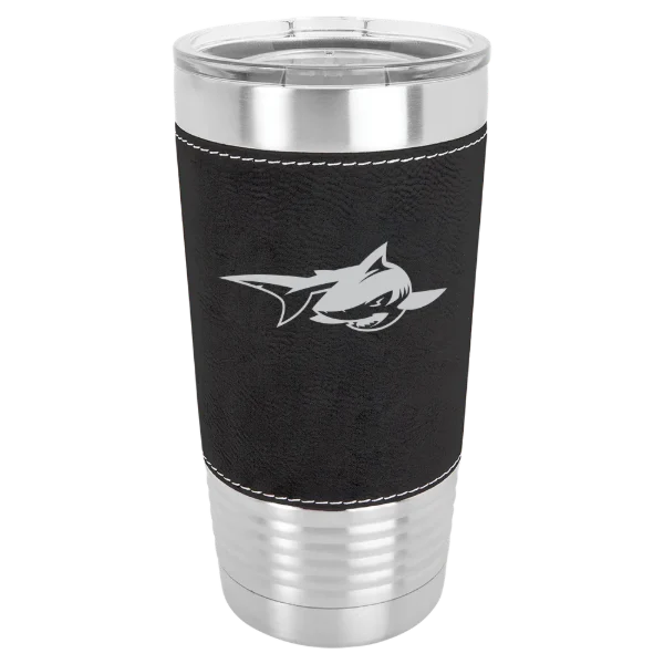 Simmons University Polar Camel 20 oz. Leatherette Grip Tumbler with Standard Lid