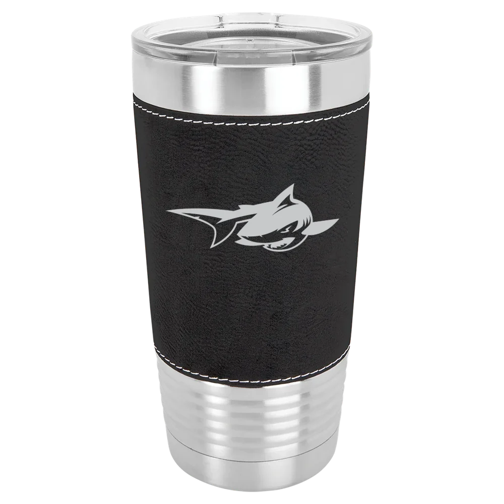 Simmons University Polar Camel 20 oz. Leatherette Grip Tumbler with Standard Lid