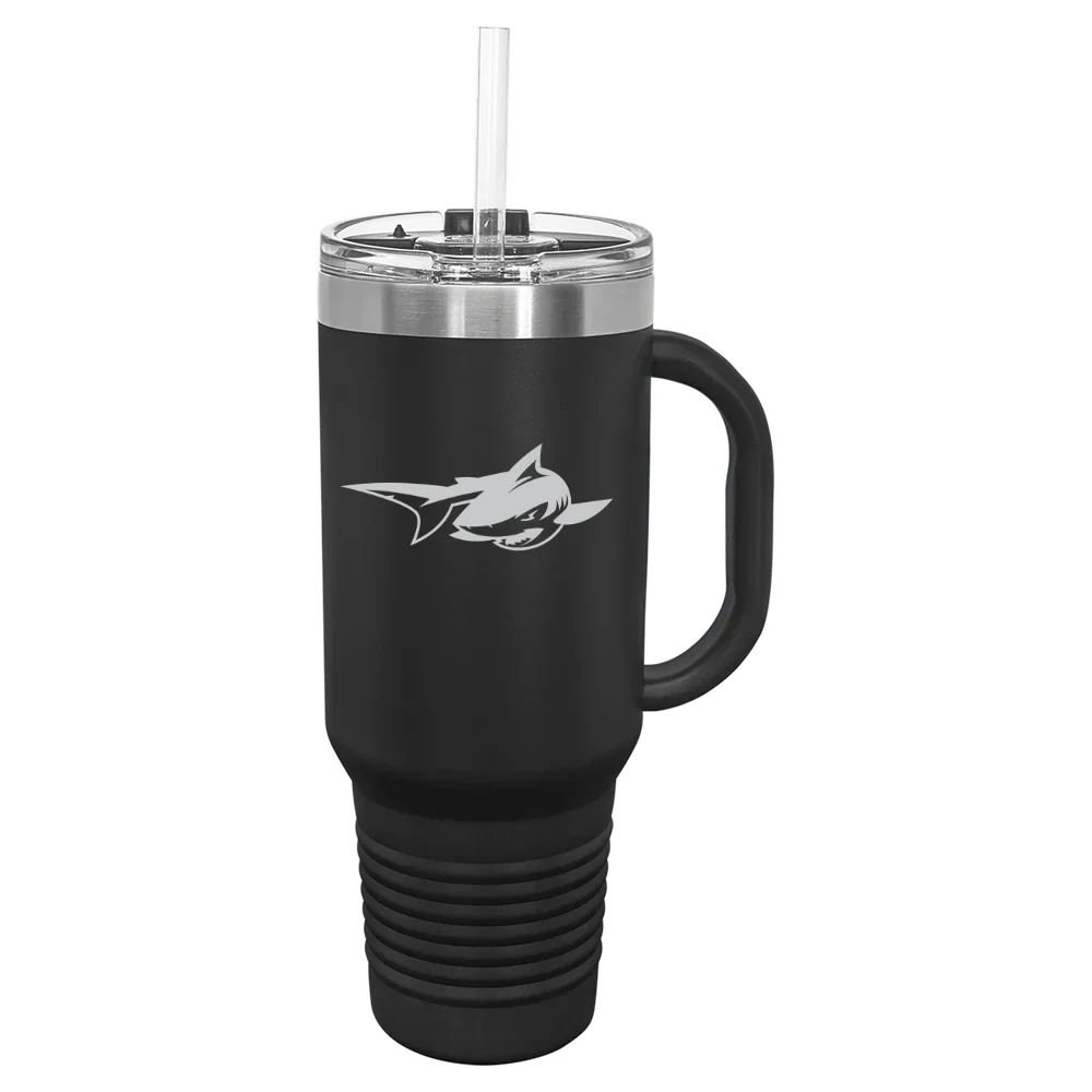 Simmons University Polar Camel 40 oz. Travel Mug with Snap Lid & Straw