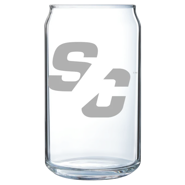 Simpson College Polar Camel 16 oz. Can Glass