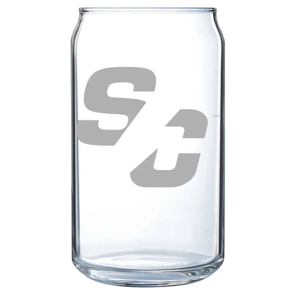 Simpson College Polar Camel 16 oz. Can Glass