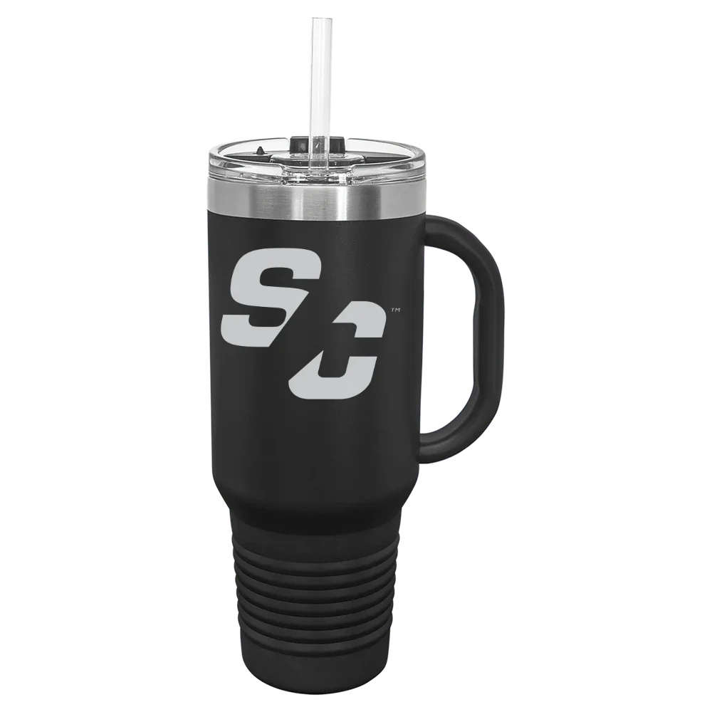 Simpson College Polar Camel 40 oz. Travel Mug with Snap Lid & Straw