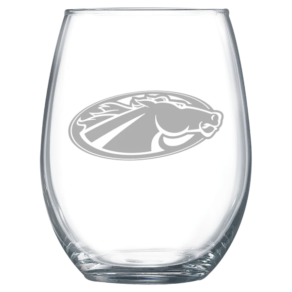 Skidmore College Polar Camel 15 oz. Stemless Wine Glass