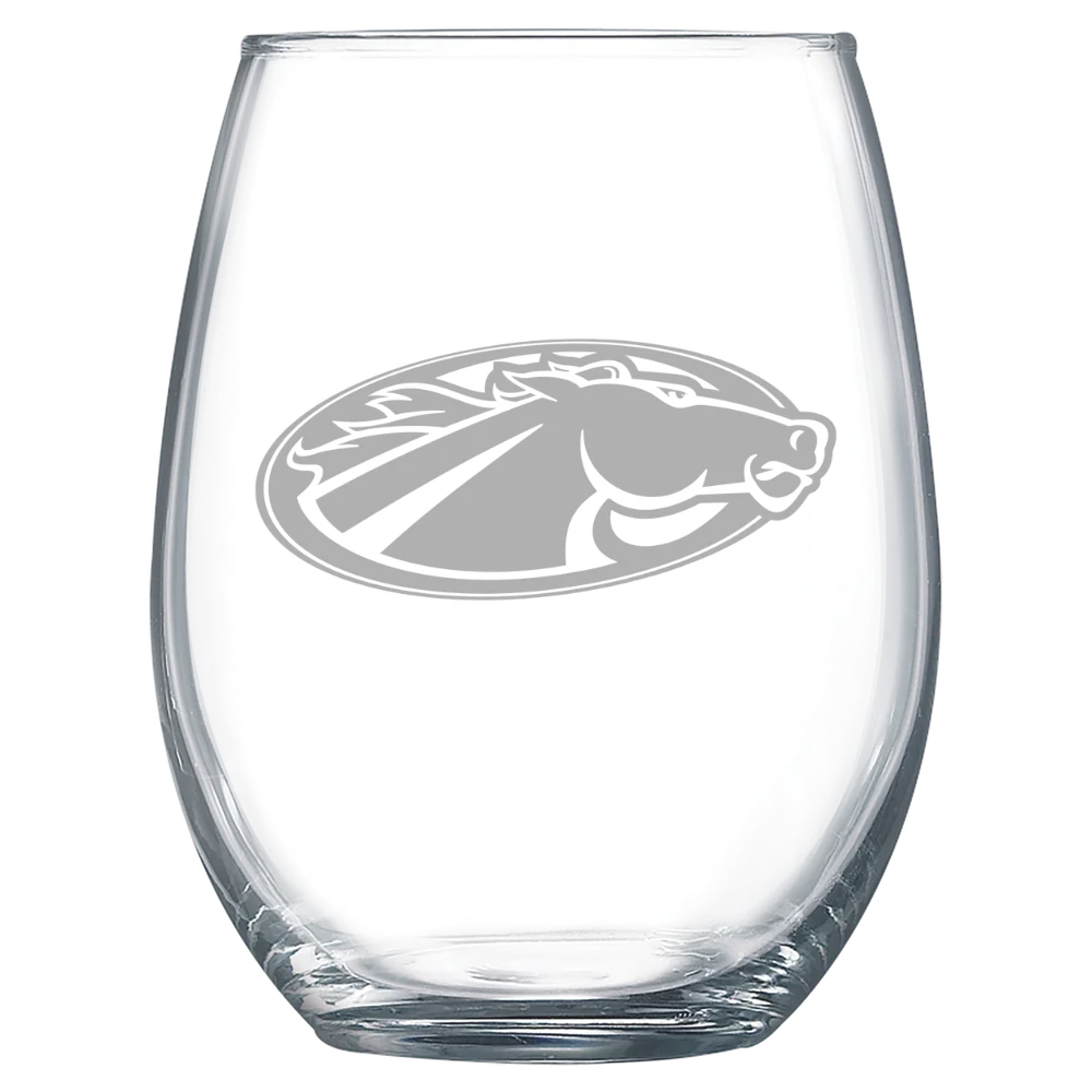 Skidmore College Polar Camel 15 oz. Stemless Wine Glass