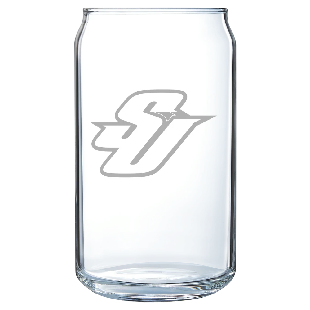Spalding University Polar Camel 16 oz. Can Glass