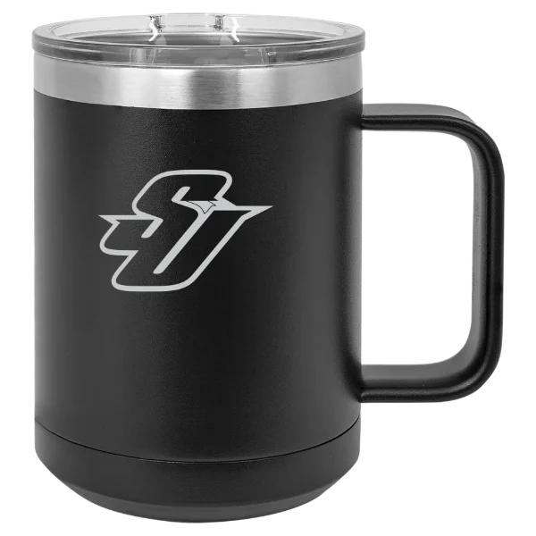 Spalding University Polar Camel 15 oz. Mug with Slider Lid