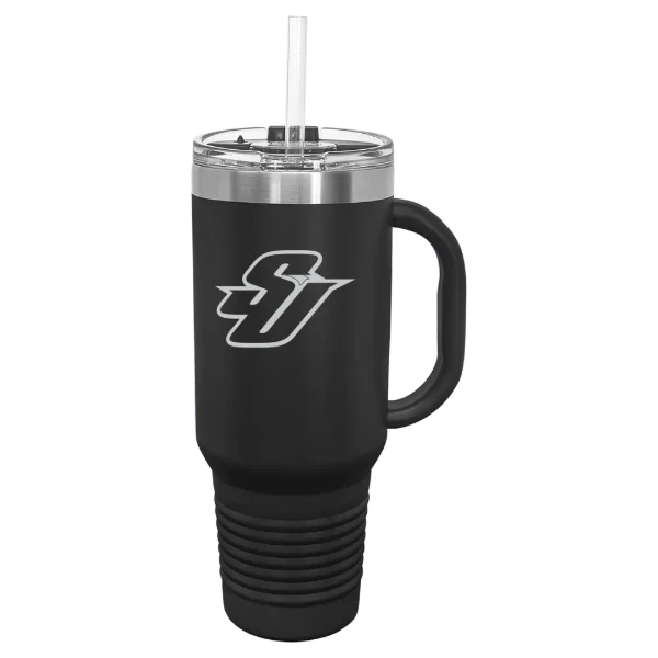 Spalding University Polar Camel 40 oz. Travel Mug with Snap Lid & Straw