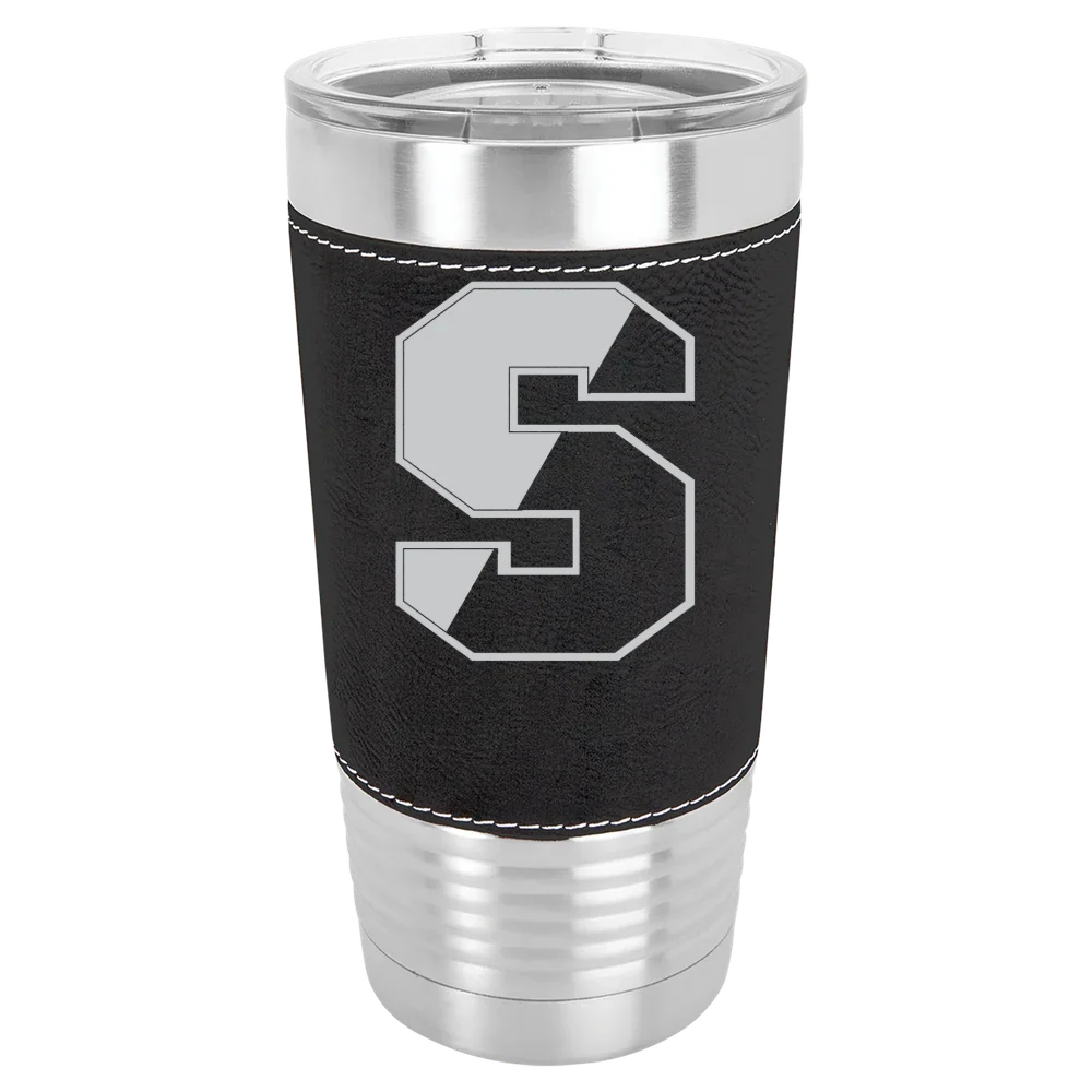 Springfield College Polar Camel 20 oz. Leatherette Grip Tumbler with Standard Lid