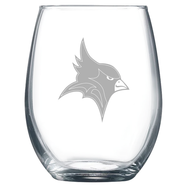 St. John Fisher University Polar Camel 9 oz. Stemless Wine Glass