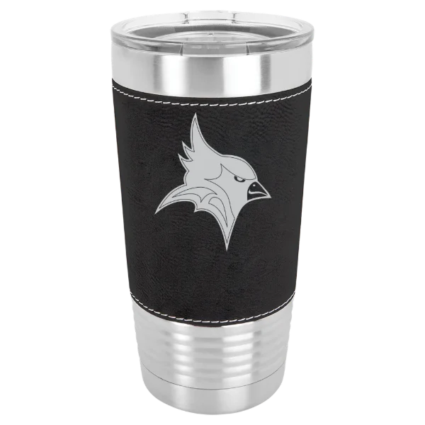 St. John Fisher University Polar Camel 20 oz. Leatherette Grip Tumbler with Standard Lid