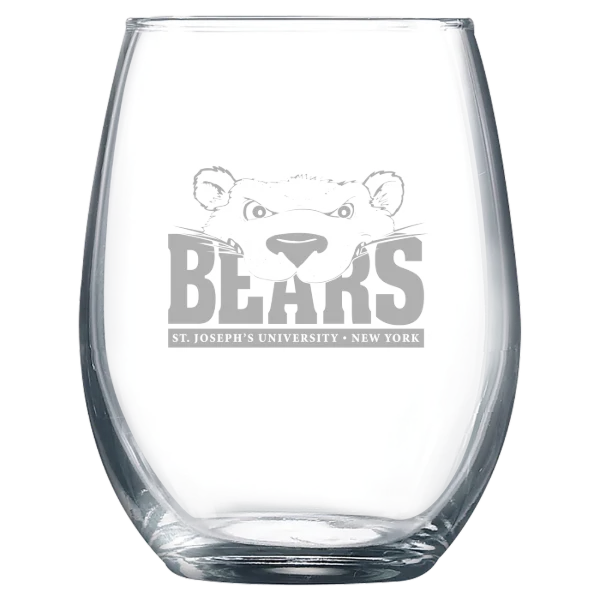 St. Joseph's University NY (Brooklyn) Polar Camel 9 oz. Stemless Wine Glass