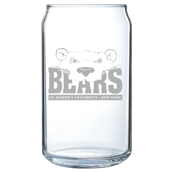 St. Joseph's University NY (Brooklyn) Polar Camel 16 oz. Can Glass