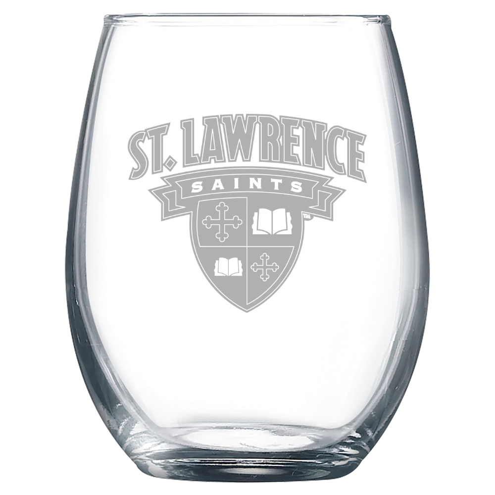 St. Lawrence University Polar Camel 9 oz. Stemless Wine Glass