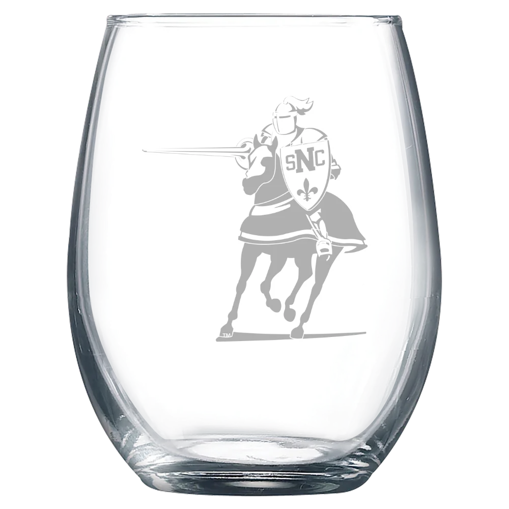 St. Norbert College Polar Camel 9 oz. Stemless Wine Glass