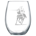St. Norbert College Polar Camel 15 oz. Stemless Wine Glass