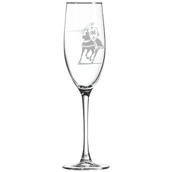St. Norbert College Polar Camel 8 oz. Champagne Flute