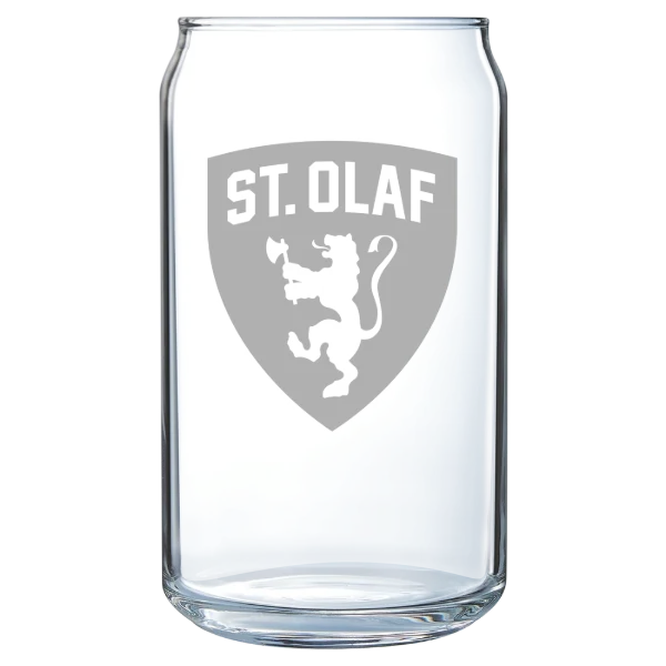 St. Olaf College Polar Camel 16 oz. Can Glass