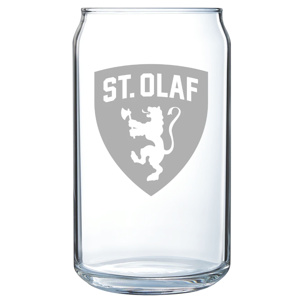 St. Olaf College Polar Camel 16 oz. Can Glass