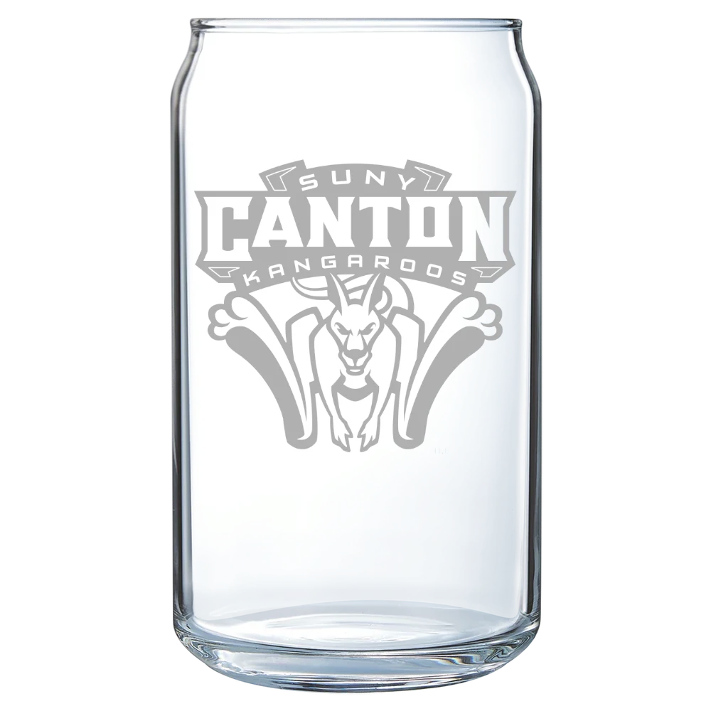 State University of New York at Canton Polar Camel 16 oz. Can Glass