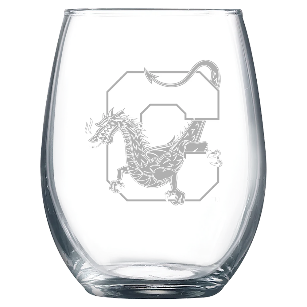 State University of New York at Cortland Polar Camel 9 oz. Stemless Wine Glass