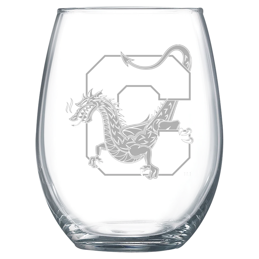 State University of New York at Cortland Polar Camel 15 oz. Stemless Wine Glass