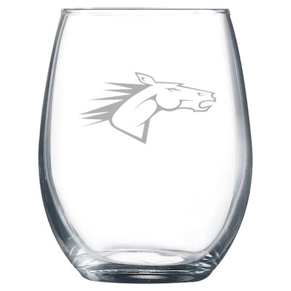 State University of New York at Delhi Polar Camel 9 oz. Stemless Wine Glass